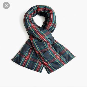 J.Crew Plaid Puffer Scarf